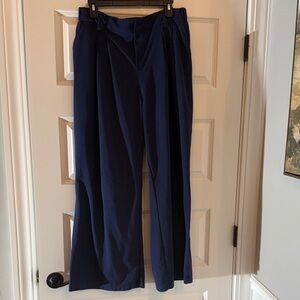 HALARA Waffle Pull On Wide Leg Trousers